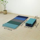 Soozier - Tapis De Gymnastique Pliant 6 pi Avec Poignées De Transport - Couleurs Mixtes-Le tapis de yoga épais et polyvalent de 72,8 po x 30,7 po permet de pratiquer divers exercices et de se détendre  