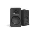 Kanto - Haut-parleurs de bureau de référence 100 W avec USB-C, RCA et Bluetooth 5.0 - Noir mat, Paquet de 2-Haut-parleurs à cône en papier de 3 po (blindage magnétique)