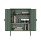 Manhattan Comfort - Buffet d’appoint moderne Naomi 31,5 po - Vert-Garantie limitée du fabricant de 30 jours