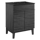 Modway - Render 24" Vanette de salle de bain - Noir charbon-Style moderne du milieu du siècle