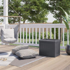 Suncast - Petit coffre de terrasse 22 gal avec siège de rangement - Cyberspace-Idéal pour ranger des coussins, des fournitures de jardin ou des accessoires d’hiver.