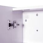 HOMCOM - armoire à pharmacie murale avec miroir et deux portes - lilas clair-Équipé de charnières amortissantes pour une fermeture douce de la porte   