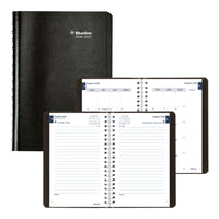 Blueline - Agenda Scolaire Quotidien/Mensuel D’Août À Juillet - Couverture Souple - 8 po H x 5 po l - Noir - Bilingue-12 mois, d’août à juillet