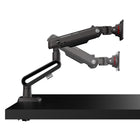 Kanto - Support de bureau robuste pour moniteur de jeu avec éclairage RVB pour écrans de 32 à 60 po - Poids maximal 44 lb-Prend en charge les écrans pesant entre 8 lb (3,6 kg) et 44 lb (20 kg)