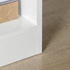 HOMCOM - Bibliothèque haute avec tiroir - blanc-Assemblage requis 