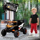 Qaba - UTV électrique 12V à batterie avec démarrage progressif - orange-Fonction de démarrage progressif et ceinture de sécurité pour éviter les à-coups soudains et garantir une conduite plus sûre 