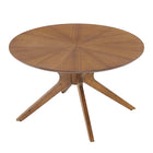 Modway - Crossroads Manche Bois Table basse - Noyer-Pieds en bois massif