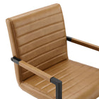 Modway - Savoy Cuir végane Chaises de salle à manger Ensemble de 2 - Tan-9