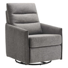 Modway - Etta Tissu rembourré Chaise longue - Gris clair-Tissu d’ameublement