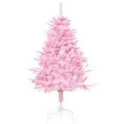 HOMCOM - Arbre de Noël Artificiel 4 Pieds à Ouverture Automatique pour Fête Rose-La couleur rose crée une atmosphère douce pour les dames 