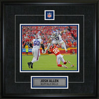 Josh Allen Pin & Plate Bills - Impression encadree - 16" x 20"-Qualité supérieure - 8x10 framed
