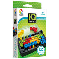 Jeu de réflexion SmartGames IQ Twist pour 1 joueur -Avec des casse-têtes allant des défis simples pour les débutants aux défis complexes qui mettront à l'épreuve les joueurs avancés, IQ Twist est une façon amusante de développer les compétences de réflexion logique et les capacités de raisonnement spatial.