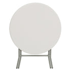 Flash Furniture – Table pliante de 31,5 po de diamètre, blanc (RB32RGW)-Capacité de charge statique de 220 lb