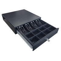 Eddie's - Tiroir-caisse - 3,90" H x 16,10" L x 16,50" P - Noir-Tiroir-caisse