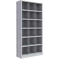 Metalware – Étagère enclenchable RK267, 7 tablettes, 36 x 18 x 76 po, gris pâle-Système de tablettes ajustables offrant un espace de rangement solide, mais économique qui convient à vos besoins