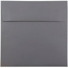 JAM Paper Enveloppes carrées format invitation avec fermeture gommée, 8 1/2 x 8 1/2 po, gris foncé, 100/paquet-Gris foncé