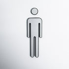 SYMBOLE FUTECH SIGNE DE LAVABO POUR HOMMES / FEMMES-Taille:
5 "H
1-1 / 2 "W - Mâle
1-3 / 4 "W - Femelle
Épaisseur: 3mm