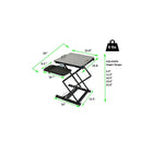 Uncaged Ergonomics – Convertisseur de bureau debout pour portatif, très haut avec tapis de souris, noir-Profil compact : le petit bureau compact pour ordinateur portatif debout occupe moins de 13 x 16 po d'espace de bureau