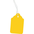 Crownhill - Étiquettes pour vente au détail, avec ficelle, 1 15/16 x 1 1/4 po, jaune-Idéales pour marquer les prix sur des articles dans les magasins de détail ou les boutiques