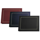Porte-certificats St. James Classique, toile, marine, métallisation de ton or, 5/emb.-Fentes pour insérer des certificats de 216 x 279 mm (8 1/2 x 11 po)