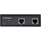 StarTech - Industrial Gigabit PoE Splitter-FICHE TECHNIQUE: 1 Gbit/s | 1 x PoE RJ45 IN | 1 x Données RJ45 OUT | sortie alimentation 12 V-48 VCC 1,5 A | bornier 4 broches | négociation automatique 10/100/1000 Mbit/s | montage rail DIN ou mural