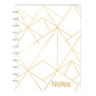 Livre de notes MiracleBind Collection Or de Blueline -11 x 9-1/16po - Blanc - 116 Pages-Pages microperforées blanches