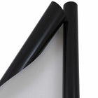 JAM Paper -  Emballage cadeau - Papier d'emballage brillant - 25 pieds carrés par rouleau - Noir - 2/paquet-Taille : 50 pieds carrés au total (25 pieds carrés par rouleau)