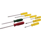 Gray Tools – Ensemble de tournevis assortis de 8 pièces, plat, cruciforme et carrée creuse-Comprend : Pointe plate de 0,035 x 0,25 po (lame de 3 po de longueur), pointe de 0,035 x 0,25 po (lame de 4 po de longueur), pointe de 0,042 x 0,3125 po (lame de 6 po de longueur), pointe de 0,05 x 0,375 po (lame de 8 po de longueur). Cruciforme no 1 (lame de 3 1/4 de longueur) et no 2 (lame de 4 po de longueur). Tête carrée creuse no 1 (lame de 6 1/4 de longueur) et no 2 (lame de 6 1/4 de longueur).