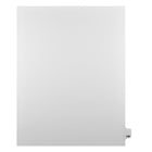 Markmaker - Intercalaires imprimes Legal, Blanc, 1/25th coupe, format lettre, sans trous, 25 tabs/PQT, 5 PQT/Boite, Numero 149-Intercalaires imprimes Legal