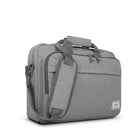 Solo New York Re : - porte-documents 15,6" - Gris-Bandoulière réglable/amovible, la sangle arrière glisse sur la poignée du bagage