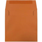 JAM Paper Enveloppes carrées format invitation avec fermeture gommée, 8 1/2 x 8 1/2 po, orange foncé, 100/paquet-Taille : 8 1/2 x 8 1/2 po