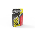 Sharpie - Marqueurs industriels − Pointe fine − Noir − Paquet de 12-Reste permanent sous une chaleur extrême ou à la vapeur (jusqu’à 500 °F) et avec la plupart des lavages chimiques
