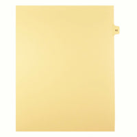 Markmaker - 25 tabs/PQT, 5 PQT/Boite, Intercalaires imprimes Legal, Chamois, 1/15th coupe| format lettre, sans trous, Numero 63-Intercalaires imprimes Legal