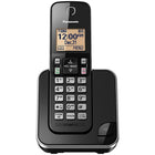 Panasonic – Téléphone sans fil KXTGC380B, 1 combiné, noir-Système à 1 combiné, expansible à 6 combinés