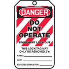 Étiquettes de verrouillage de sécurité, Danger; Do not operate, SAU786, 25/paquet-Langue : anglais