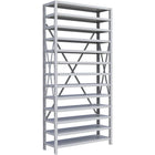 Metalware – Étagère sans boulons RK243, 13 tablettes, 36 x 18 x 76 po, gris clair-Système de tablettes ajustables offrant un espace de rangement solide, mais économique qui convient à vos besoins