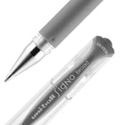 uni-ball - Stylos à impact gel Signo - 1,0 mm - argent métallisé-Couleur et construction du canon : Argent