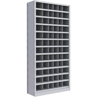 Metalware – Étagère sans boulons RK271, 13 tablettes, 36 x 12 x 76 po, gris pâle-Système de tablettes réglables offrant un espace de rangement solide, mais économique qui convient à vos besoins