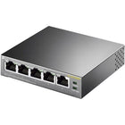 TP-LINK – Commutateur de bureau 5 ports Gigabit avec 4 Ports PoE (TL-SG1005P)-Quatre ports PoE transfèrent les données et l’alimentation sur un seul câble