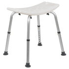 Flash Furniture Chaise De Bain Et Douche Réglable série HERCULES-Blanc (DCHY3410LWH)-Le siège texturé réduit le glissement