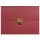 St. James - Porte-certificats/porte-documents - Sceau d'or avec ruban d'or - bourgogne - paquet de 5-Ajoutez une touche d'élégance, de cérémonie et de sincérité à l'attribution de reconnaissance