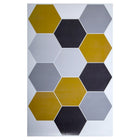 CTG – Autocollants muraux à motif hexagonal, multicolore, 6 pièces-Ensemble : livré dans une boîte de 6 feuillets de carreaux muraux de qualité supérieure, adaptés aux surfaces lisses et propres