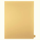 Markmaker - 25 tabs/PQT, 5 PQT/Boite, Intercalaires imprimes Legal, Chamois, 1/15th coupe| format lettre, sans trous, Numero 75-Intercalaires imprimes Legal