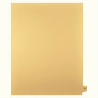 Markmaker - 25 tabs/PQT, 5 PQT/Boite, Intercalaires imprimes Legal, Chamois, 1/15th coupe| format lettre, sans trous, Numero 75-Intercalaires imprimes Legal