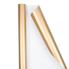 JAM PaperMD – Papier d’emballage-cadeau métallisé, format géant, 25 pi2, doré mat, 2/paquet (277315969G)-Doré
