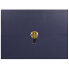 St. James - Porte-certificats/porte-documents - Sceau d'or avec un ruban d'or - bleu marine - paquet de 5-Ajoutez une touche d'élégance, de cérémonie et de sincérité à l'attribution de reconnaissance