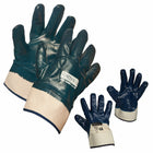 Forcefield - Gants de travail Nitrile entièrement enduits, coton soutenu, manchette de sécurité - Taille unique - bleu-Usage général