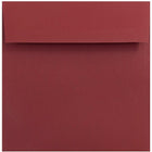 JAM Paper Enveloppes carrées format invitation avec fermeture gommée, 6 x 6 po, rouge foncé, 1000/paquet-Rouge foncé