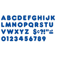 Trend Enterprises Casual Uppercase Ready Letter 4", bleu royal, paquet de 426-Lettres perforées pratiques, idéales pour les affichages, la signalisation, les activités d'apprentissage, l'étiquetage et plus encore !