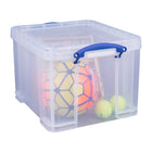 Really Useful Boxes – Boîte de rangement de 32 l, transparent-Capacité : 32 l